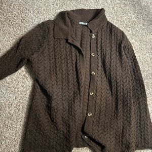 Earthbound Brown Cardigan Cottagecore